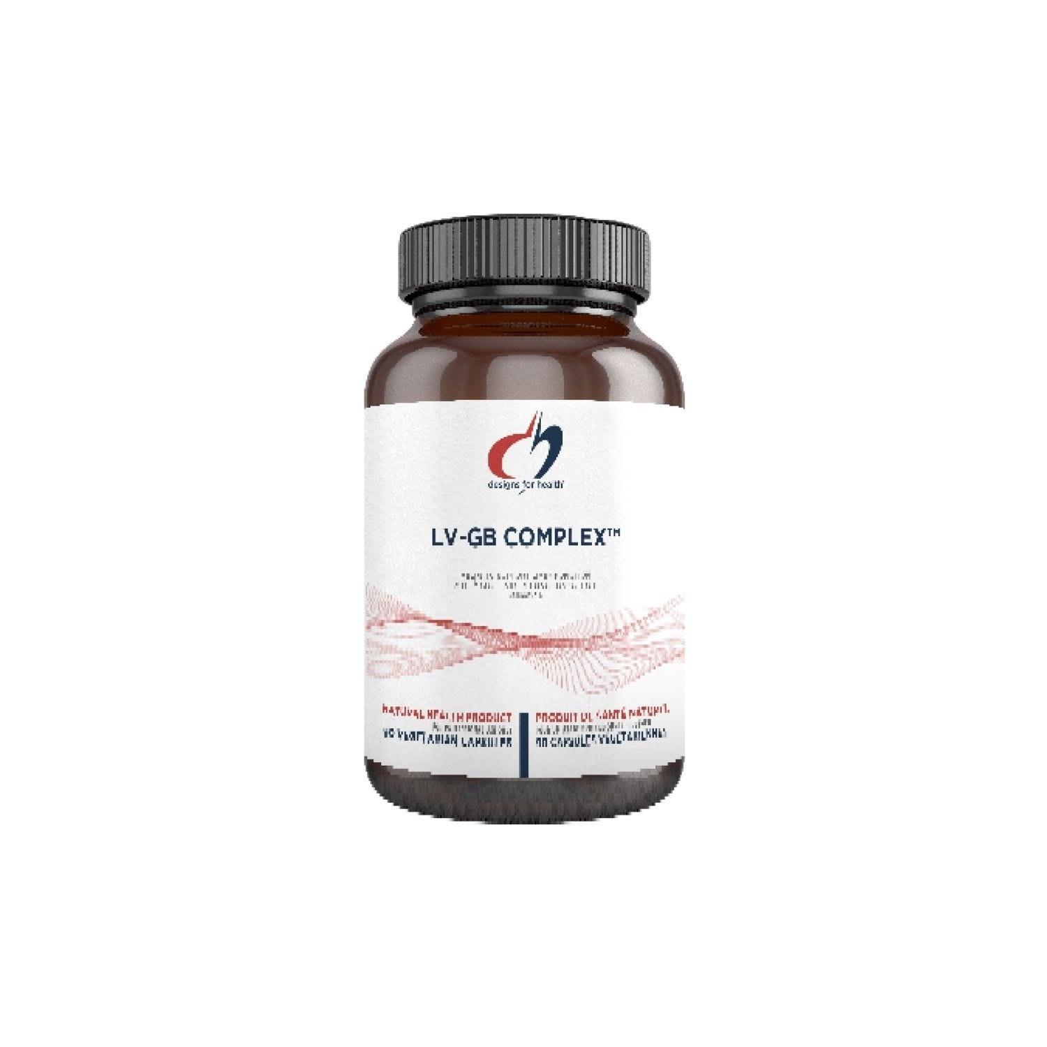 Designs for Health LV - GB Complex™ 90 Capsules - Promote Bile Flow + Toxin Elimination, Liver & Gallbladder Support with Milk Thistle - Nature's Source Inc