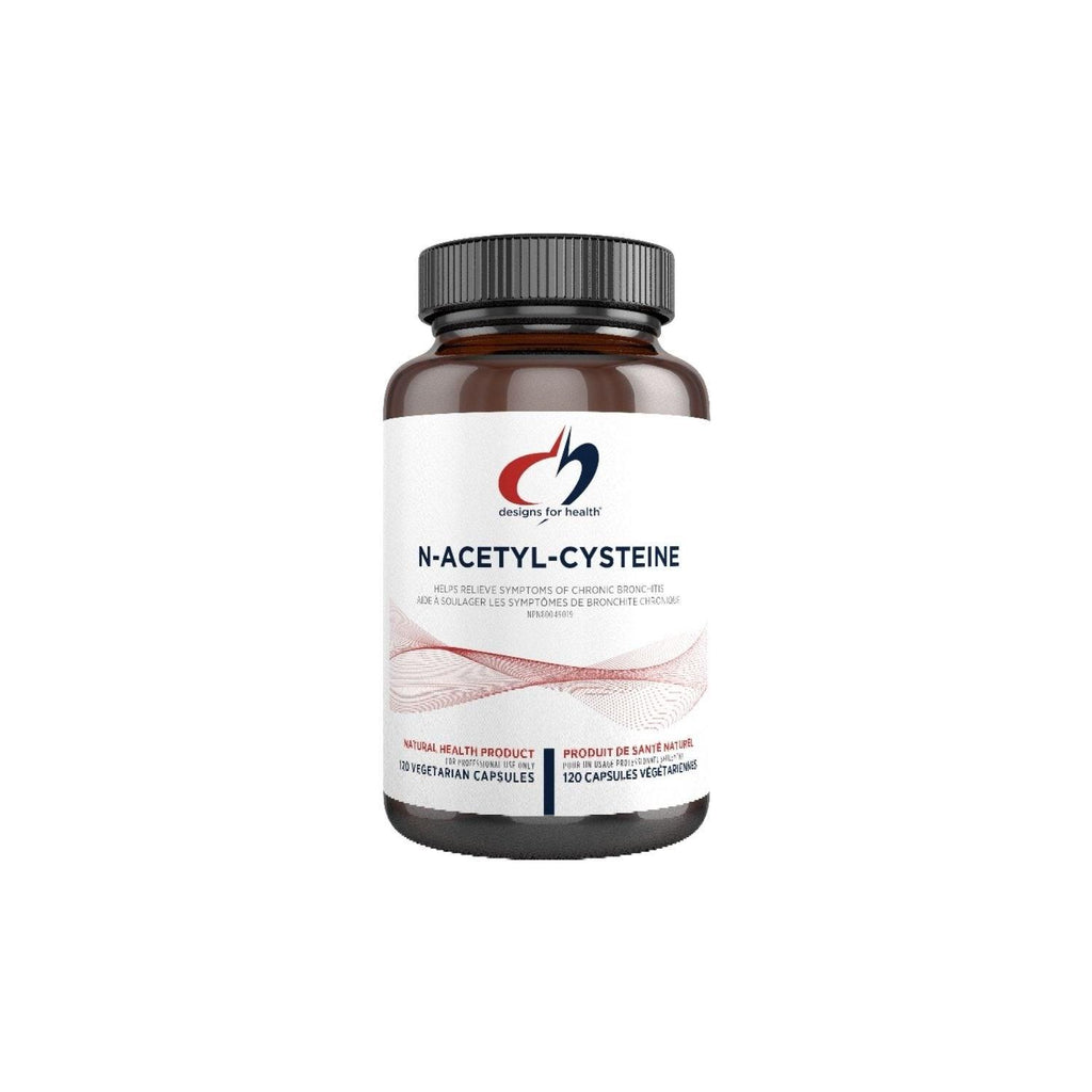 Designs for Health N - Acetyl - Cysteine 120 Capsules - Helps Promote Optimal Detoxification, Optimize Lung Health, Relieves Symptoms of Chronic Bronchitis, Protects Against Exposure To Heavy Metals - Nature's Source Inc