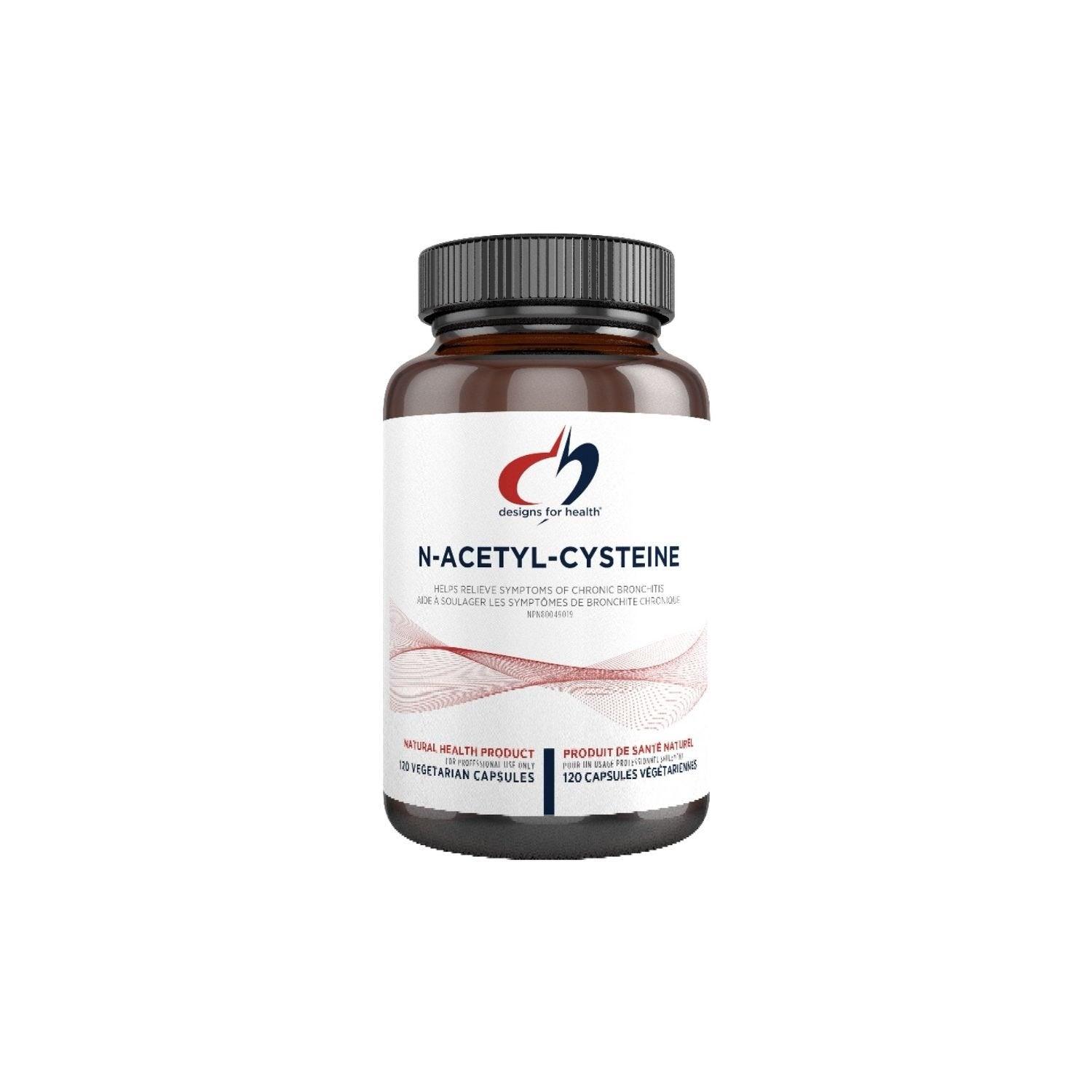 Designs for Health N - Acetyl - Cysteine 120 Capsules - Helps Promote Optimal Detoxification, Optimize Lung Health, Relieves Symptoms of Chronic Bronchitis, Protects Against Exposure To Heavy Metals - Nature's Source Inc