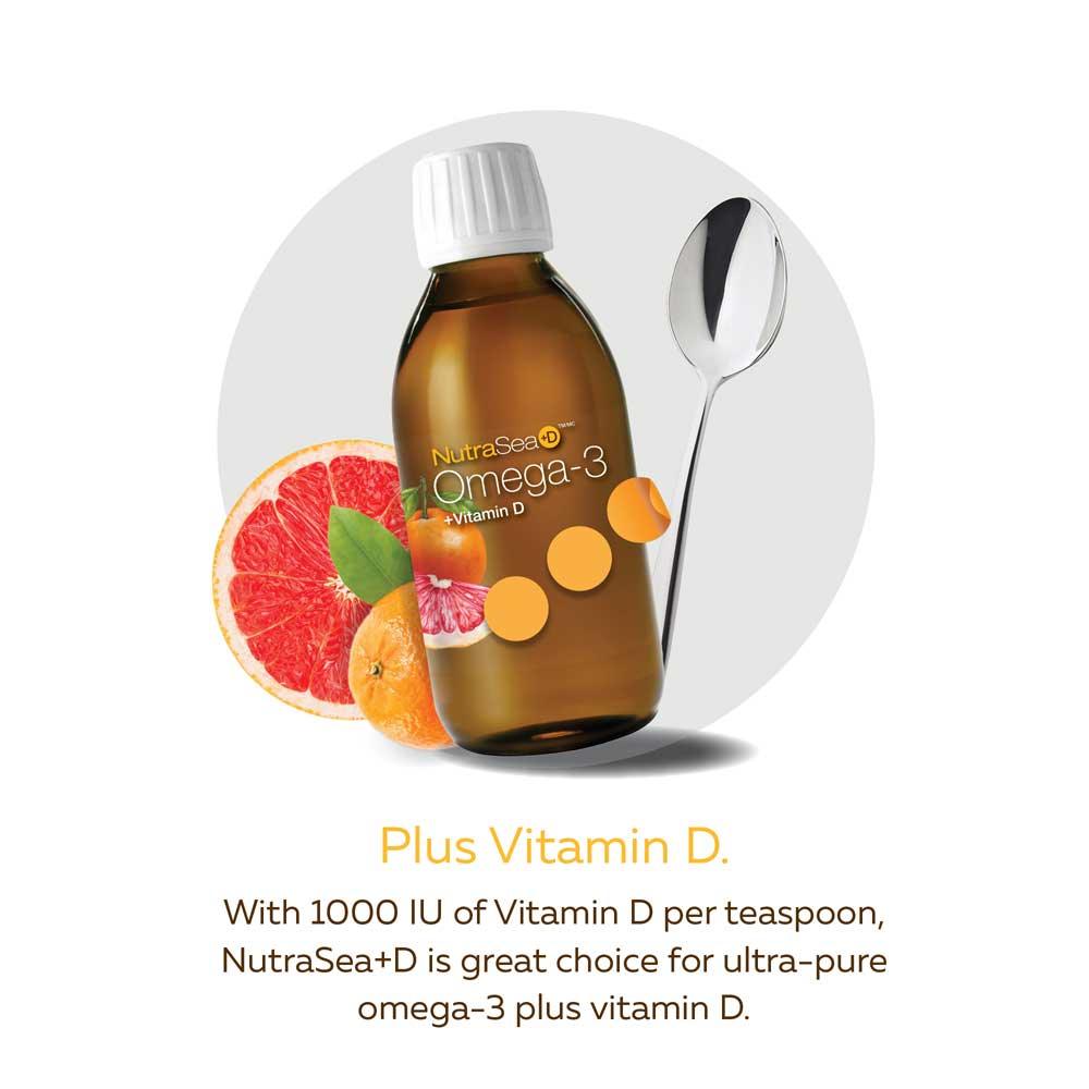 NutraSea+D Grapefruit Tangerine 200ml - Nature's Source Inc