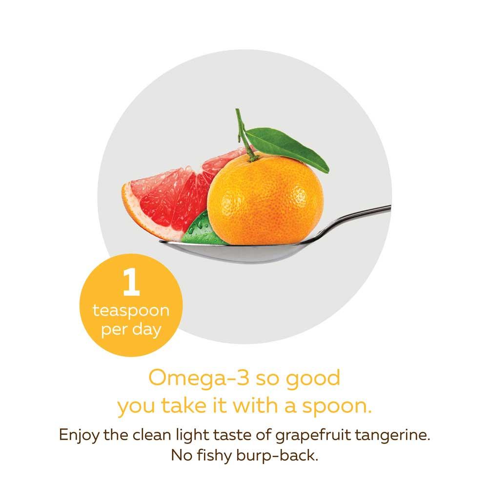 NutraSea+D Grapefruit Tangerine 200ml - Nature's Source Inc