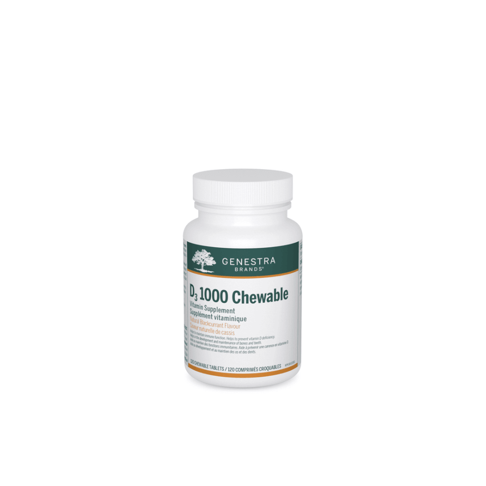 Genestra Brands D3 1000 Chewable 120 Tablets - Nature's Source Inc