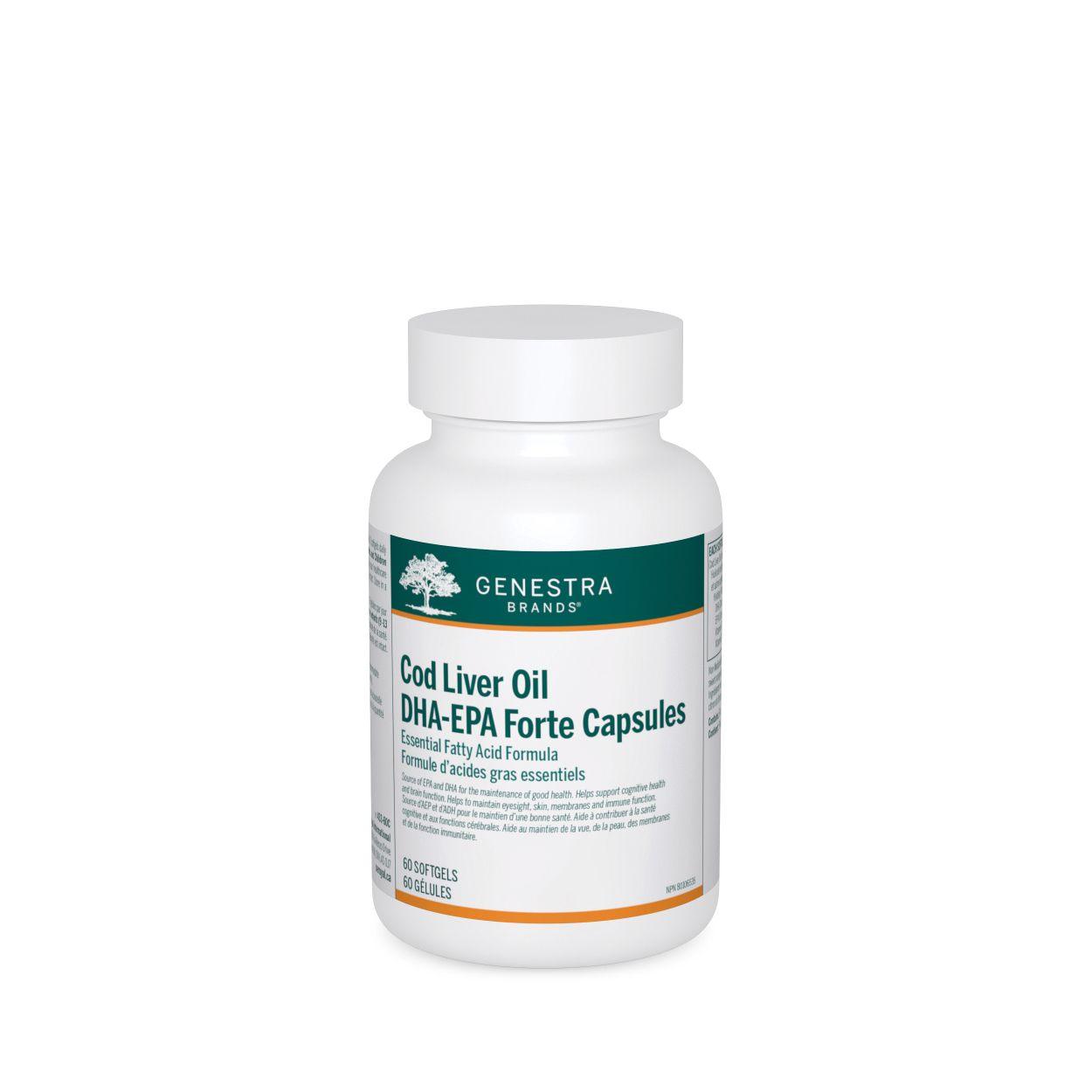 Genestra Brands Cod Liver Oil DHA - EPA Forte 60 Capsules - Nature's Source Inc