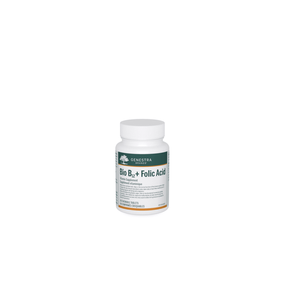 Genestra Brands Bio B12+ Folic Acid 60t - Nature's Source Inc