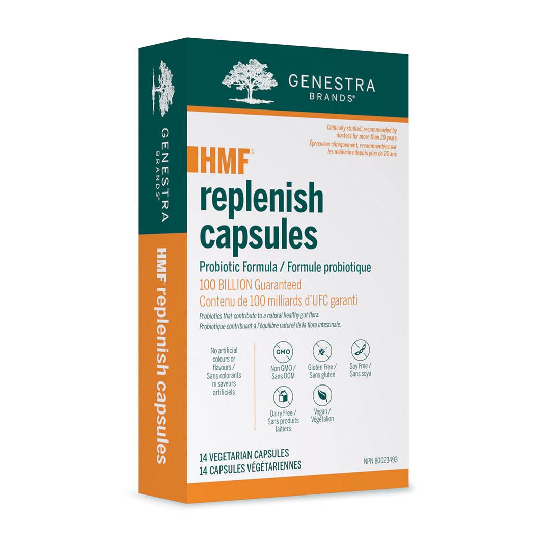 Genestra Brands HMF Replenish 100 Billion 14 Vegan Capsules - Nature's Source Inc
