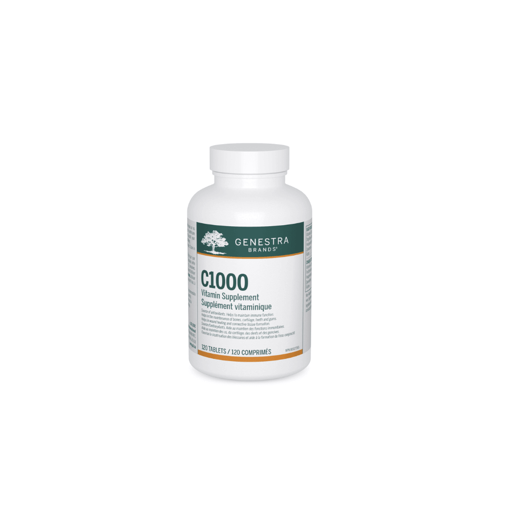 Genestra Brands C1000, 120 Tablets - Vitamin C Supplement, Bioflavonoids to Helps to Maintain Bones, Cartilage, Teeth and Gums, Antioxidant for Good Health - Nature's Source Inc