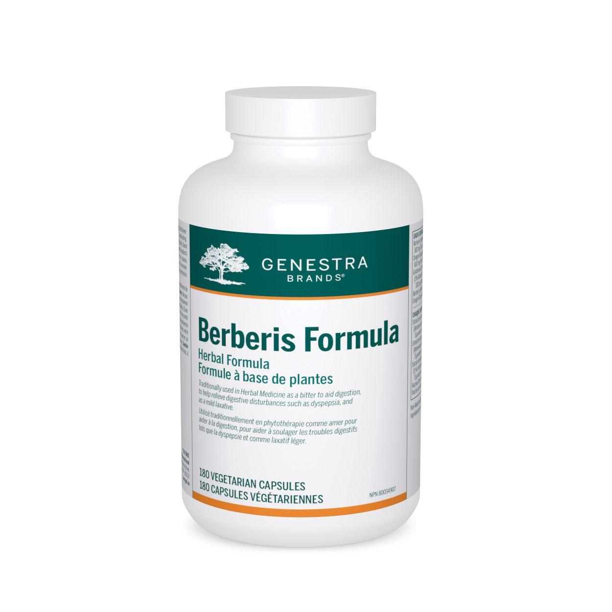 Genestra Brands Berberis Formula 180 Vegan Capsules - Nature's Source Inc