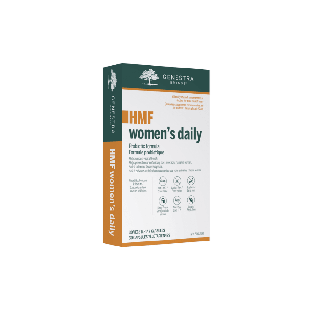 Genestra Brands HMF Women's Daily Probiotic Supplement - 30 Veg Capsules - Nature's Source Inc