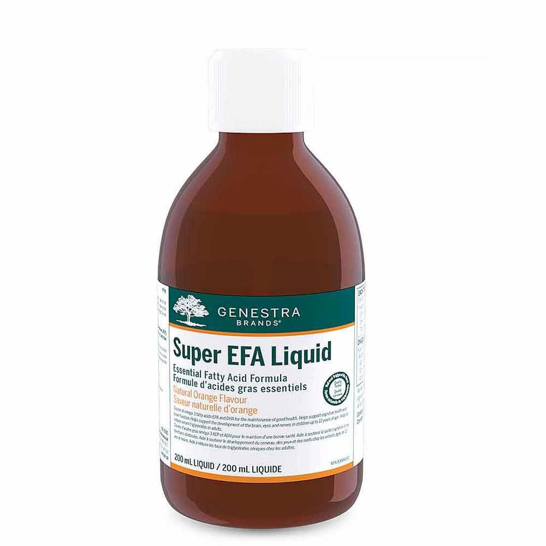 Genestra Brands Natural Orange Super EFA Forte Liquid + D - 200ml - Nature's Source Inc