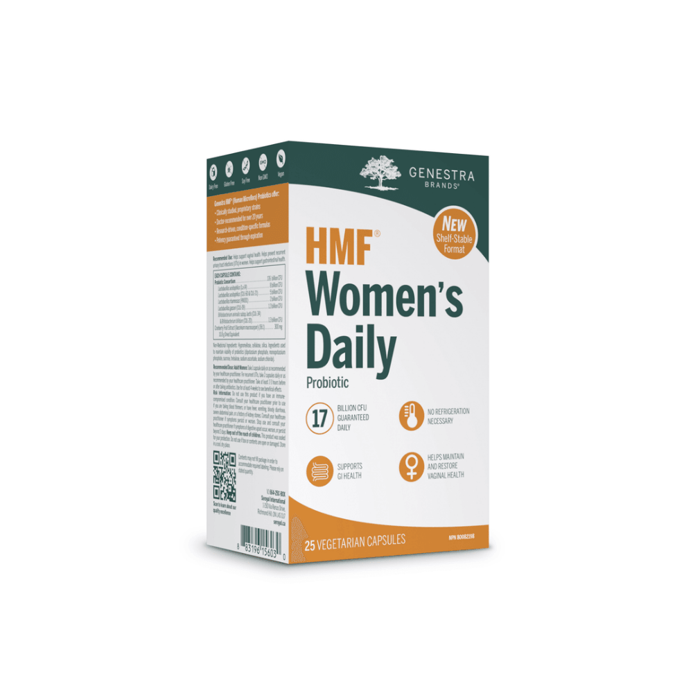 Genestra Brands HMF Women's Daily Probiotic - 25 Veg Capsules - Nature's Source Inc