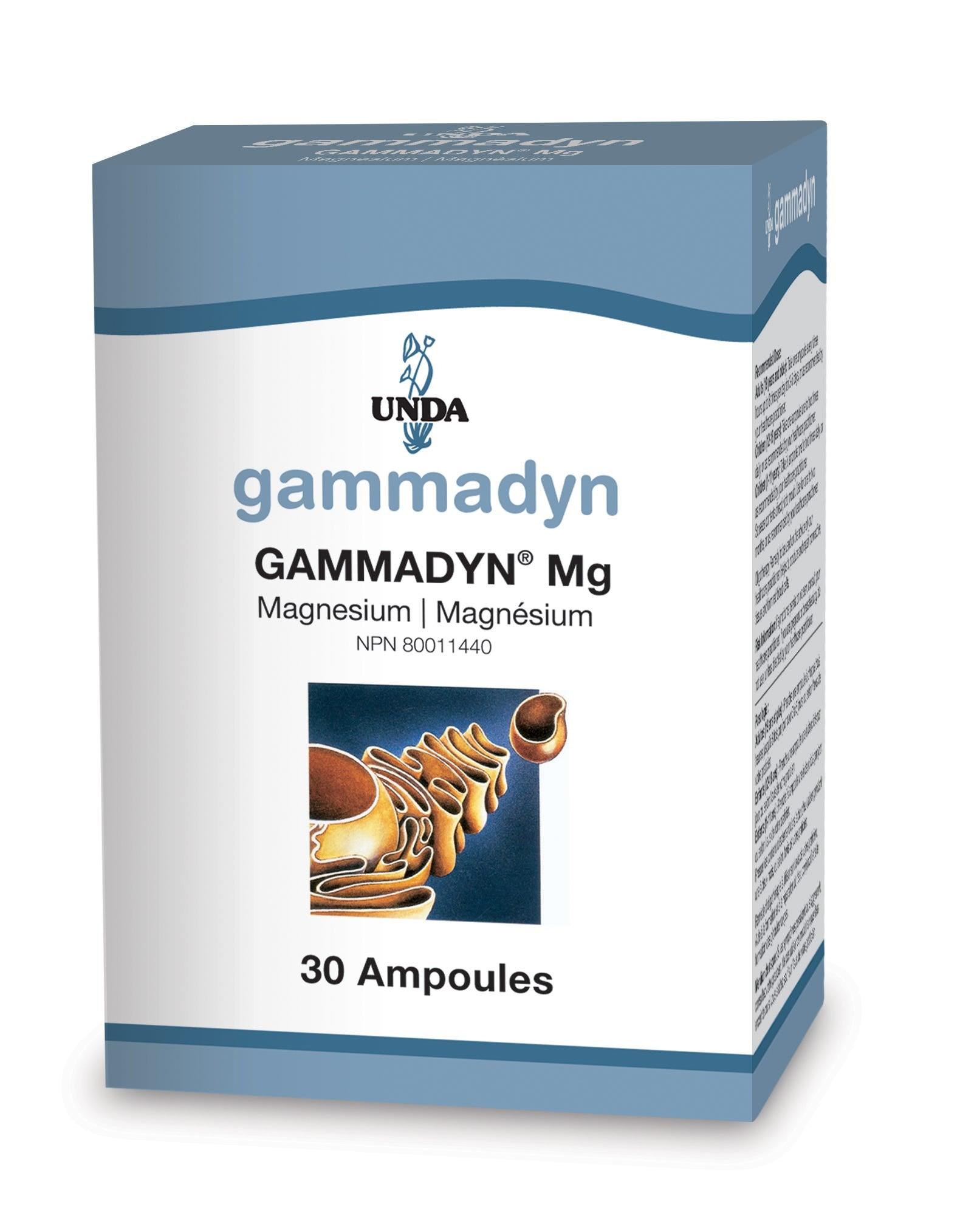 Unda Gammadyn Magnesium (Mg) - 30 ampoules - Nature's Source Inc