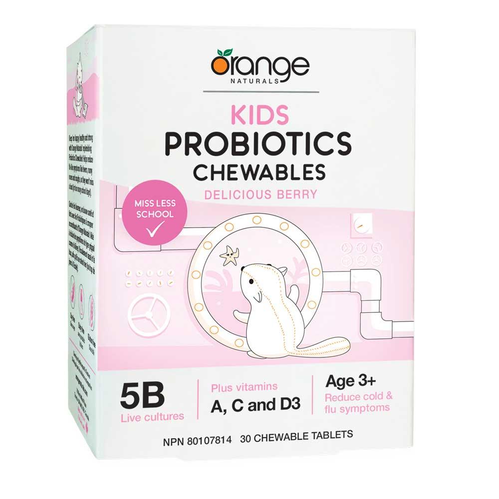 Orange Naturals Kids Probiotics Chewables 30t - Nature's Source Inc