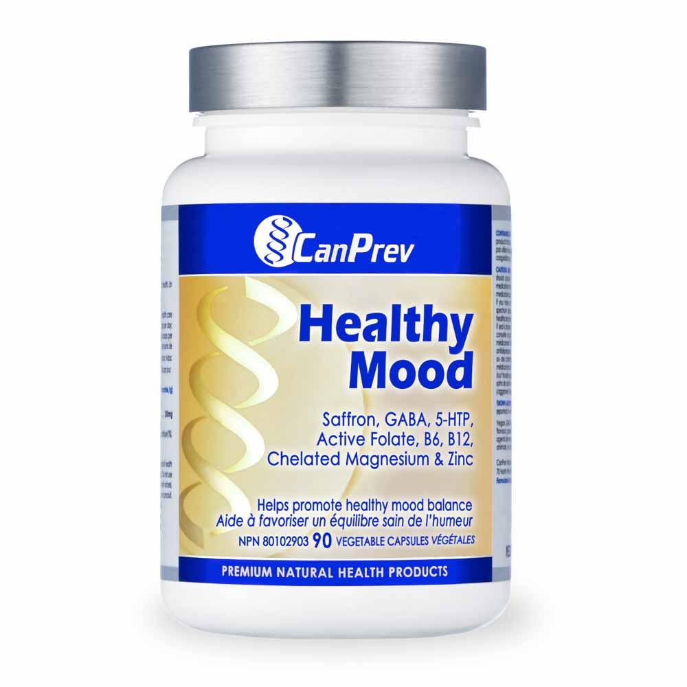 CanPrev Healthy Mood, 90 Vegan Capsules - Promotes Healthy Mood Balance and Regulates Sleep, Reduces Symptoms of Mood Alteration and Anxiety - Nature's Source Inc