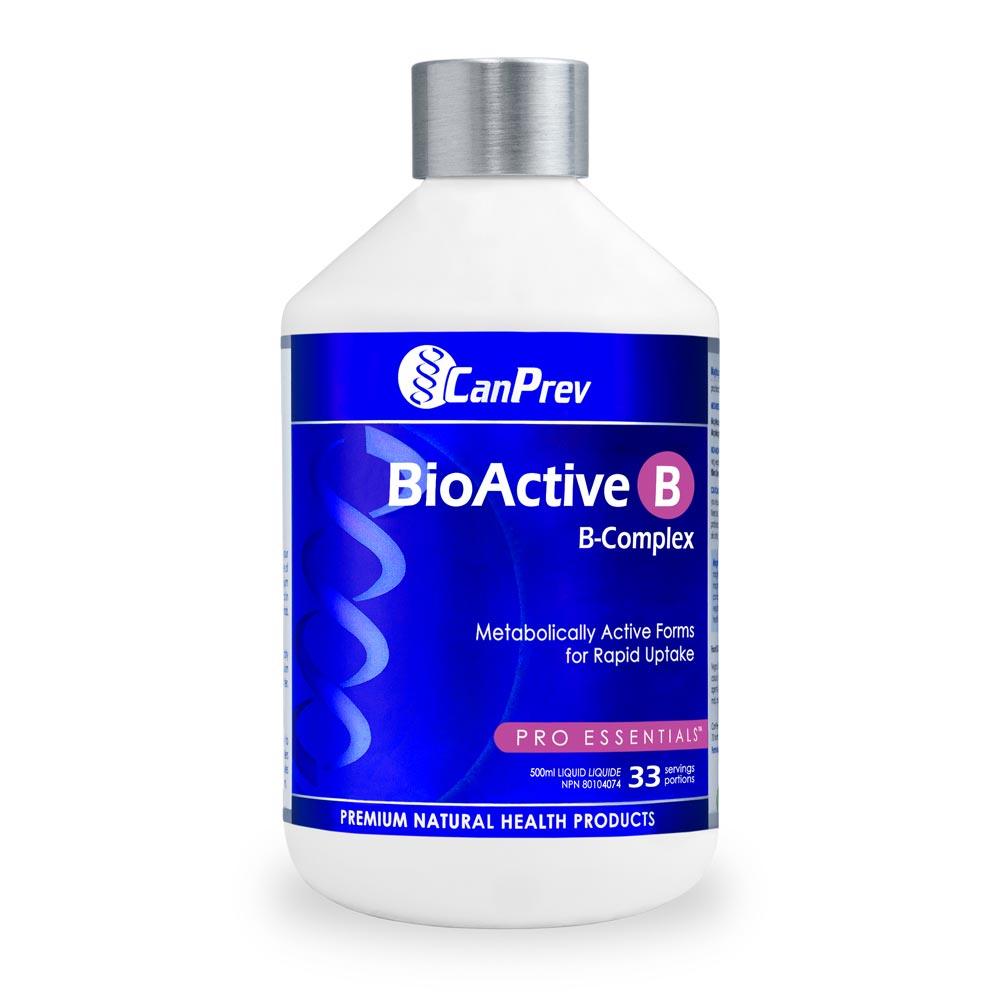 CanPrev BioActive B 500ml - Provides Energy Support And Immune Function, Supports Healthy Hair, Skin, And Nails, Boost Energy Levels, Optimize Body Energy Production - Nature's Source Inc