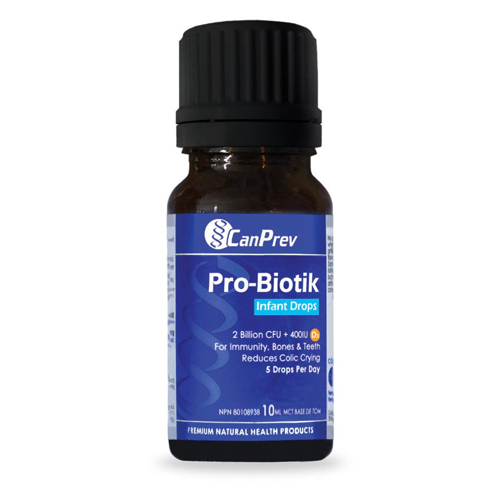 CanPrev Pro - Biotik Infant Drops 10ml - Promotes Immunity, Bones And Teeth Health, Reduces Colic Crying, Formulated With Select Strains To Assist Gastrointestinal Health - Nature's Source Inc