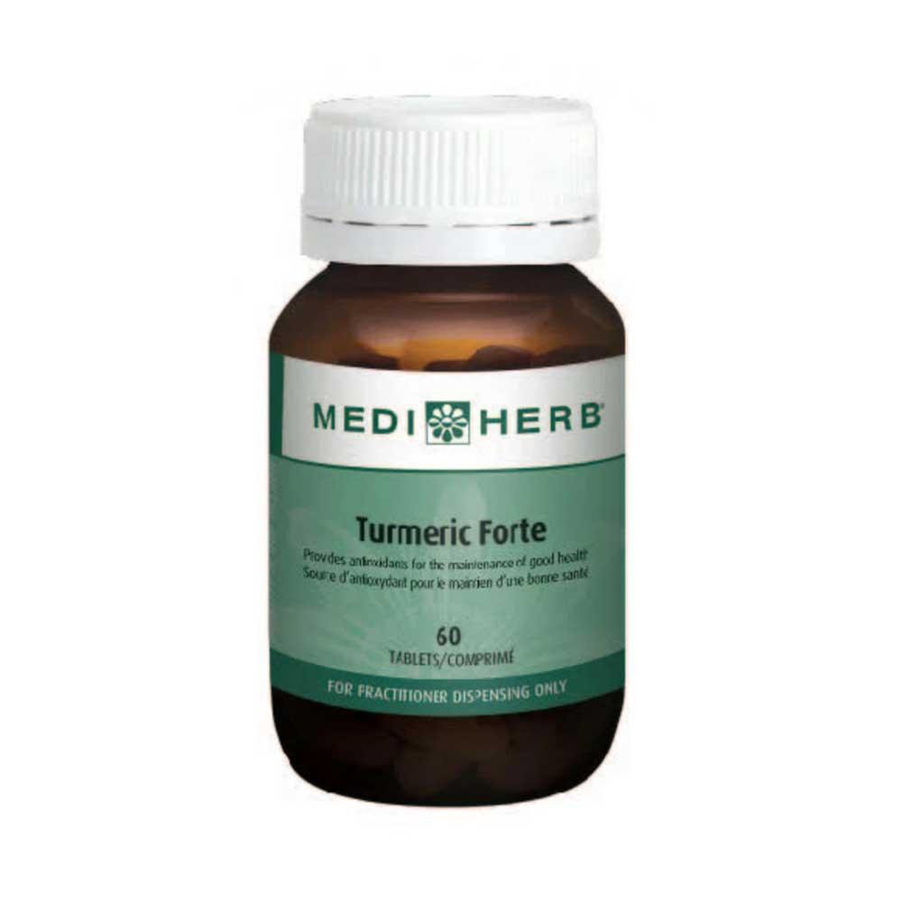 MediHerb Turmeric Forte Herbal Supplement, 60 Tablets - Enhance Absorption and Improve Bioavailability - Nature's Source Inc