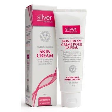 Silver Biotics Antimicrobial Skin Cream Grapefruit 96g - Nature's Source Inc