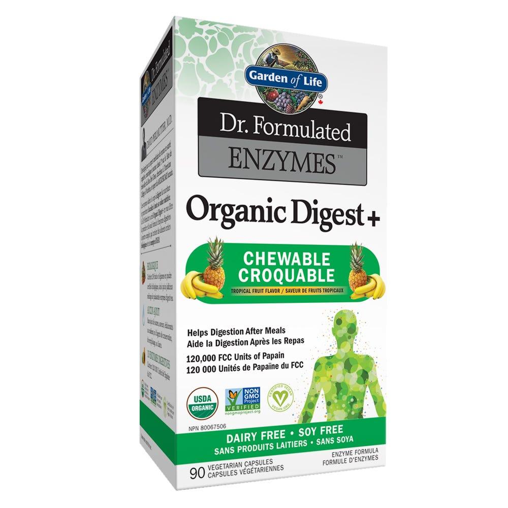 Garden of Life Organic Digest+ 90 Chewable Tablets - Nature's Source Inc