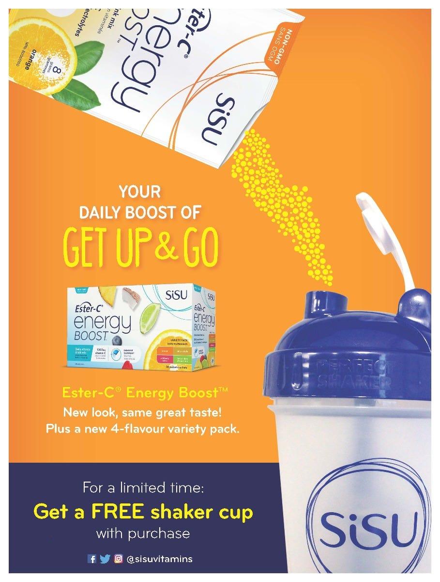 Sisu Ester - C Energy Boost Orange 30 Packets - Nature's Source Inc