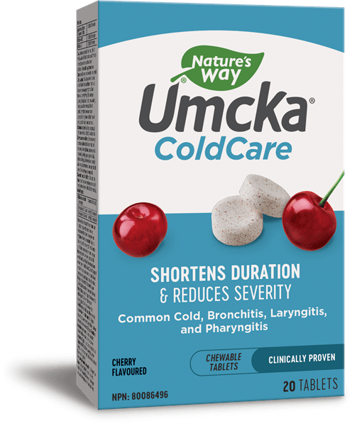 Umcka Coldcare Chewable Cherry 20t - Nature's Source Inc