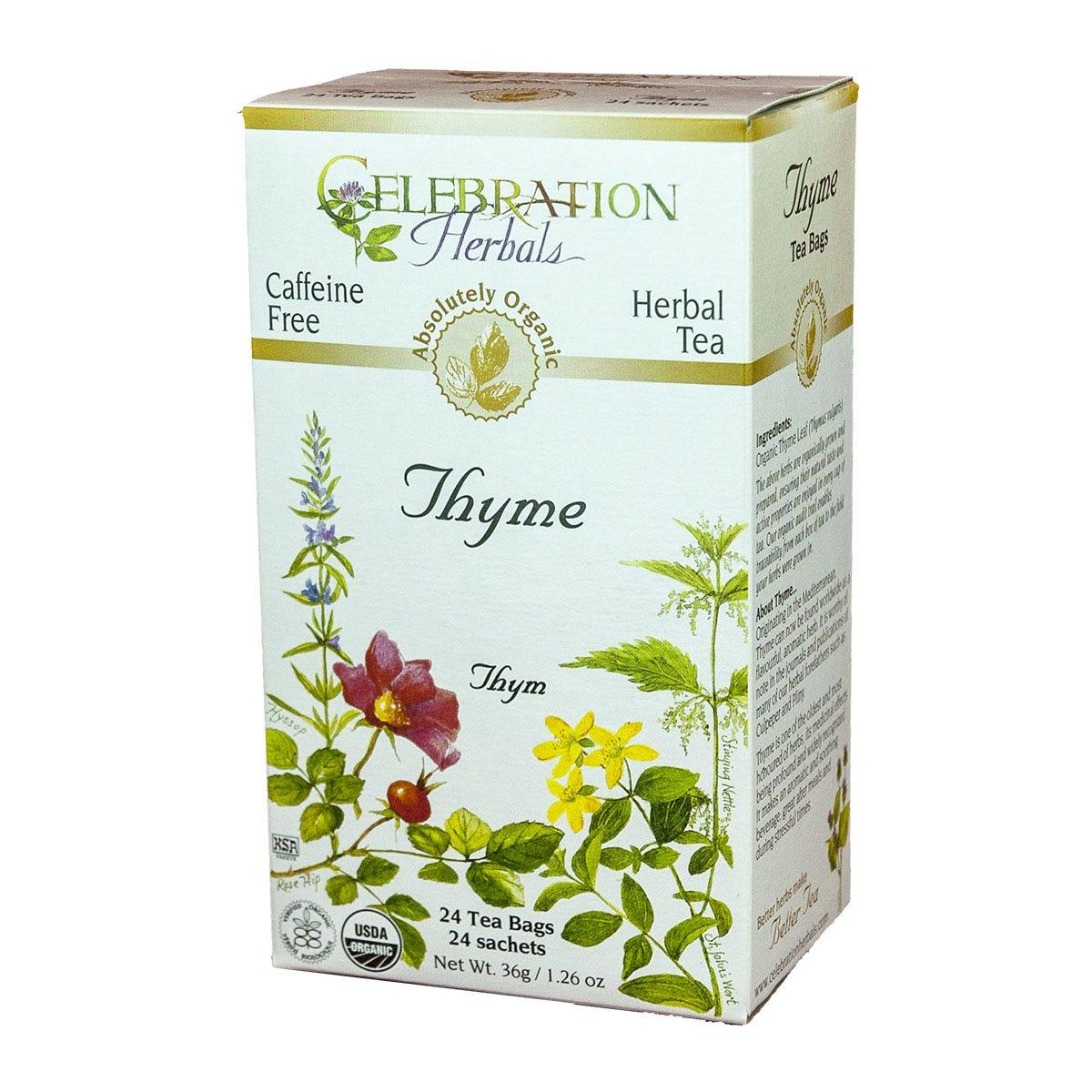 Celebration Herbals Organic Thyme Leaf Tea 24 bags - Nature's Source Inc