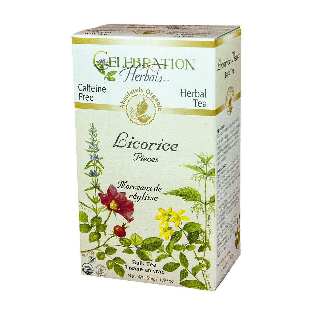 Celebration Herbals Organic Licorice Pieces Loose Tea 55g - Nature's Source Inc