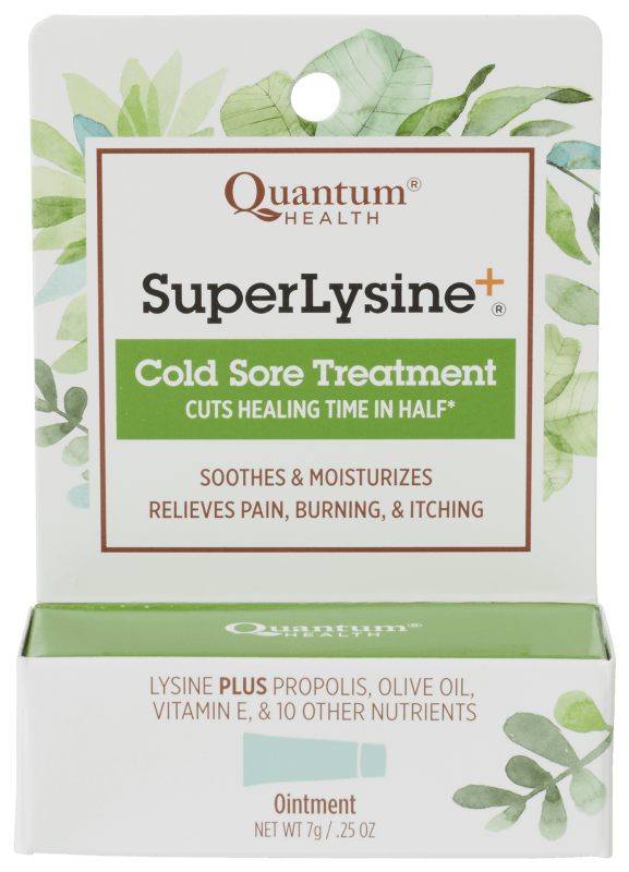 Quantum Health Super Lysine+ Ointment Cold Sore Treatment - 7 Grams - Nature's Source Inc