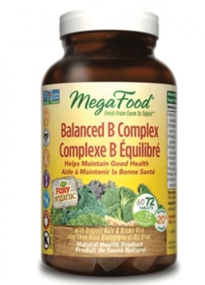 MegaFood B - Complex 72 Tablets Bonus Size - Nature's Source Inc