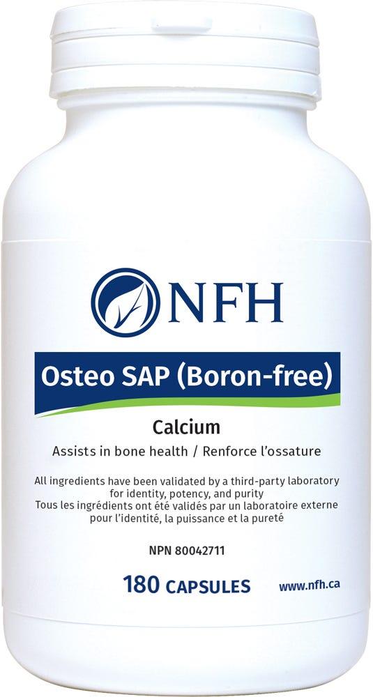 NFH Osteo SAP (Boron - Free) 180 Capsules - An Antioxidant Support Maintenance of Healthy Bones, Teeth, Cartilage, Gums and Tissue Formation - Nature's Source Inc