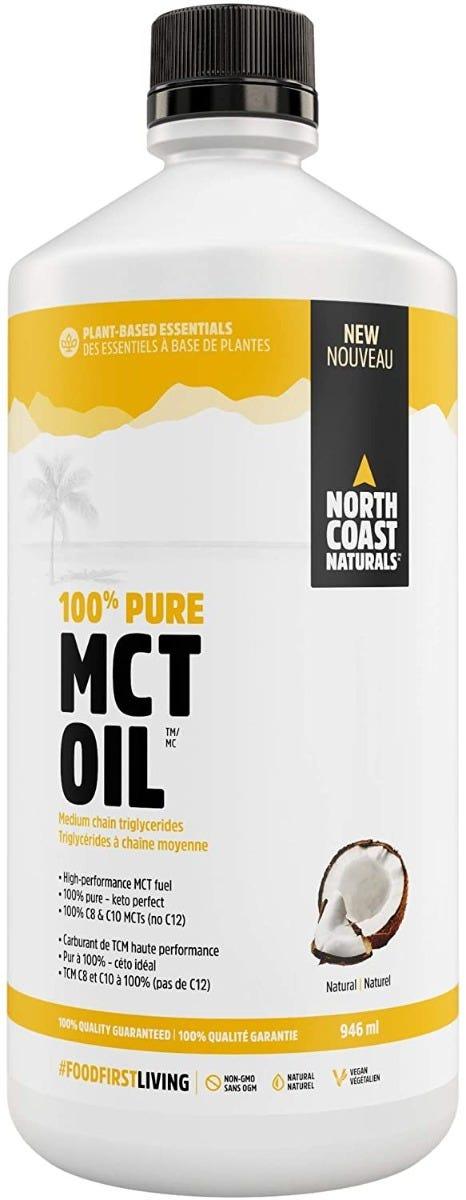 North Coast Naturals 100% Pure Coconut MCT Oil - 946 ml - Nature's Source Inc
