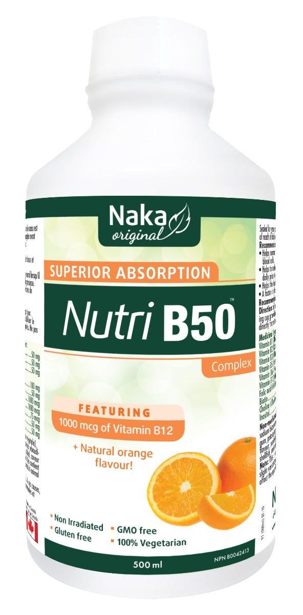 Naka Nutri B - 50 Com 500Mls Org - Nature's Source Inc