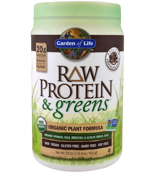Garden of Life Raw Organic Protein & Greens Chocolate 610g - Nature's Source Inc