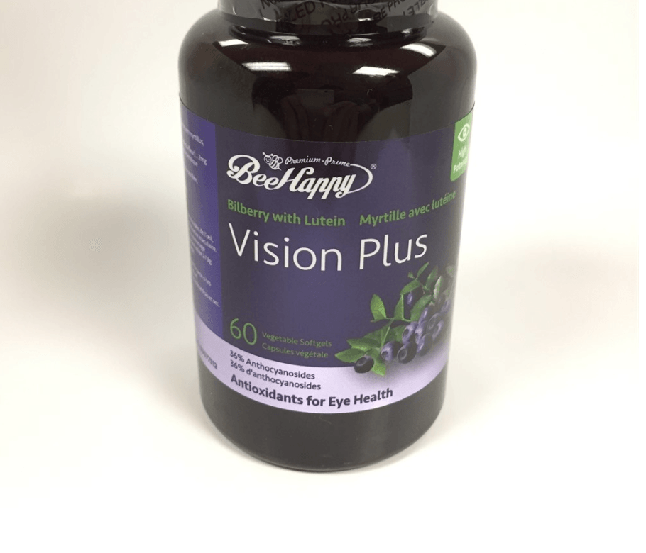 Bee Happy Vison Plus - Bilbery w Lutein 60sg - Nature's Source Inc